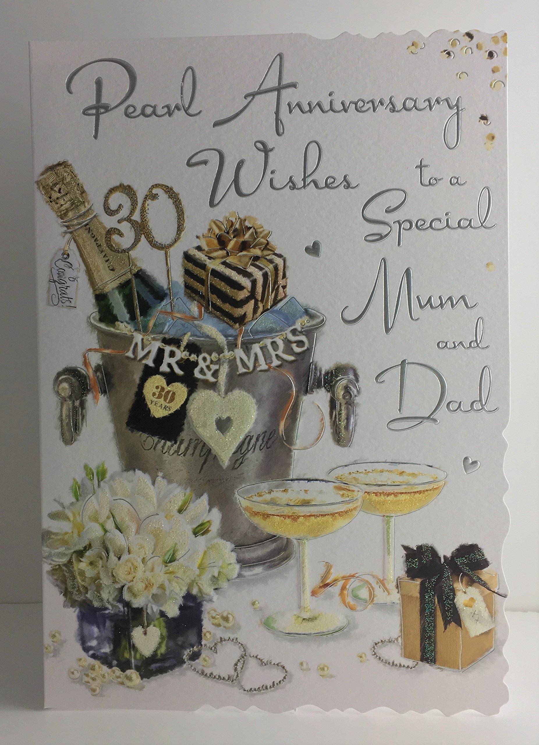 Jonny Javelin Pearl 30th Anniversary Special Mum & Dad Card