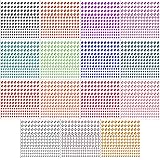 Housuner 2580 pcs Rhinestone Stickers in 15 Colors & 3 Sizes, 15 Sheets DIY Self Adhesive Colorful Gem Rhinestone Embellishme
