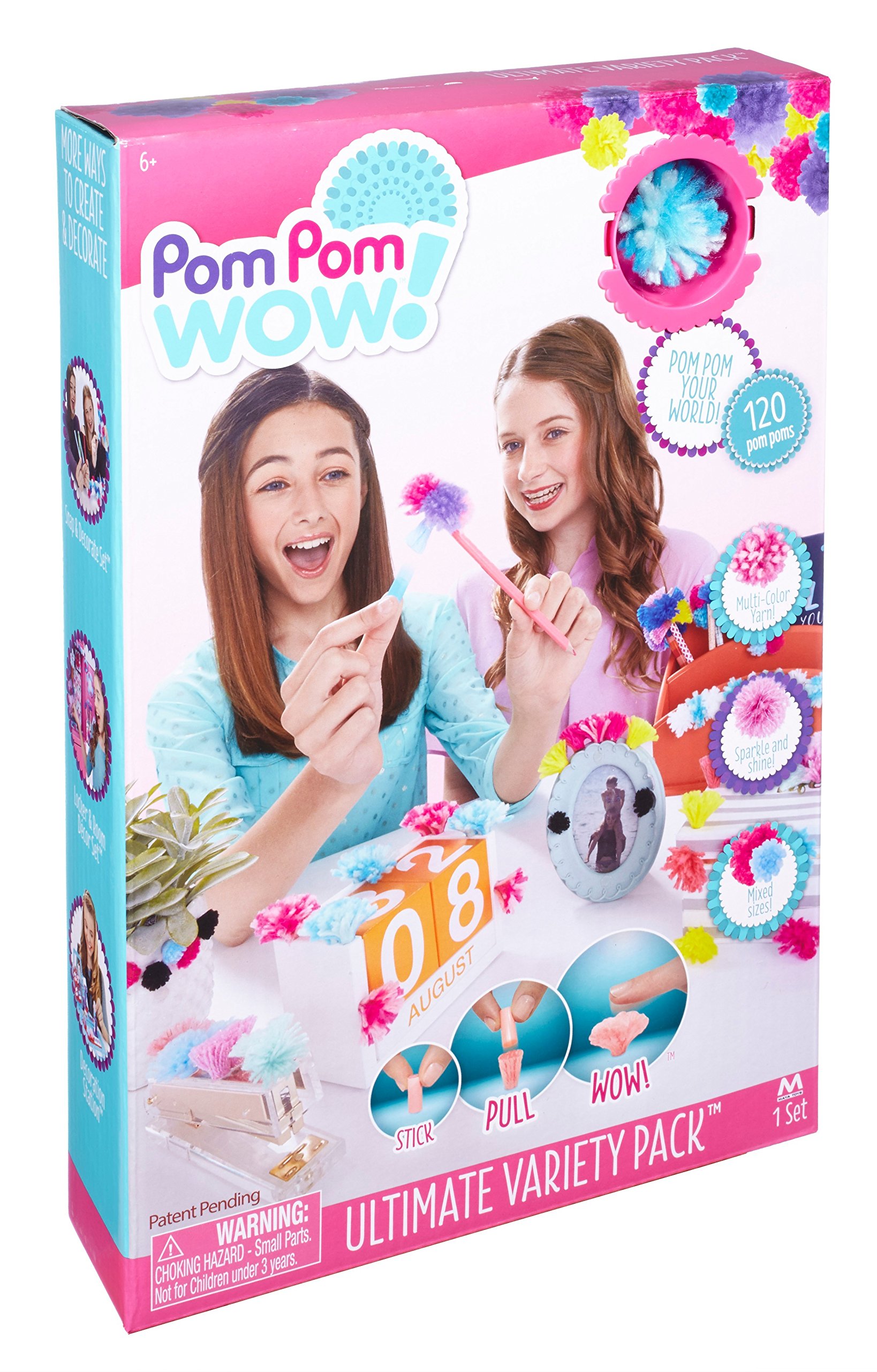 Spin Master Pom Pom Wow 48528 Variety Pack Craft Kit, Ages 6+
