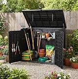 Duramax Cedargrain StoreAway 1200L Plastic Garden Storage Shed Brown view 2