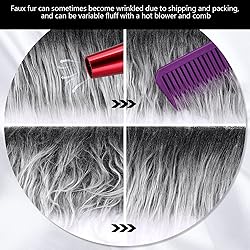 Tatuo Faux Fur Fabric Christmas Fluffy Fuzzy Craft