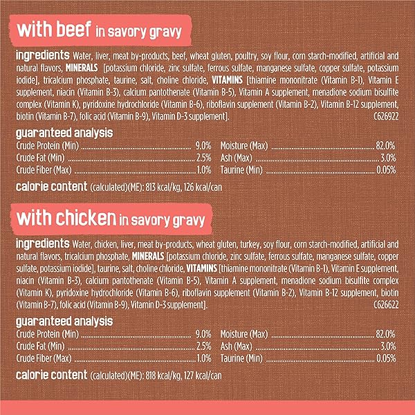 PURINA FRISKIES EXTRA GRAVY WET CAT FOOD CHUNKY 24CT VARIETY PACK (WITH CHICKEN, TURKEY, SALMON, BEEF) – (PACK OF 24) 5.5 OZ. CANS