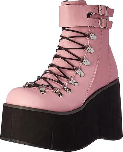 pink demonia boots