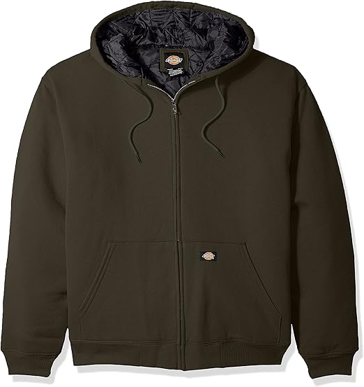 heavyweight quilted fleece hoodie