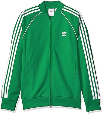 green adidas track jacket mens