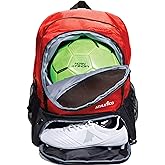 Athletico Youth Soccer Bag - Soccer Backpack & Bags for Basketball, Volleyball & Football | Includes Separate Cleat and Ball Compartment