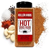 Killer Hogs Hot BBQ Rub, Championship Grill Seasoning, 19.8 oz | Barbecue Blend for Smoking and Grilling, Made for Beef, Steak, Burgers, Pork and Chicken, Convenient Shaker Container