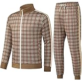 W JIANWANG Men's Casual Tracksuits Long Sleeve Jogging Suits Sweatsuit Sets Track Jackets and Pants 2 Piece Outfit