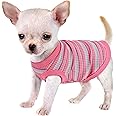 Elevate Your Pet's Comfort and Fashion: Premium 100% Cotton Rib Dog Shirt Vest for Small Breeds Like Chihuahuas, Yorkies, and Puppies .Year-Round Style with Tank-Style Puppy Attire Pink Medium