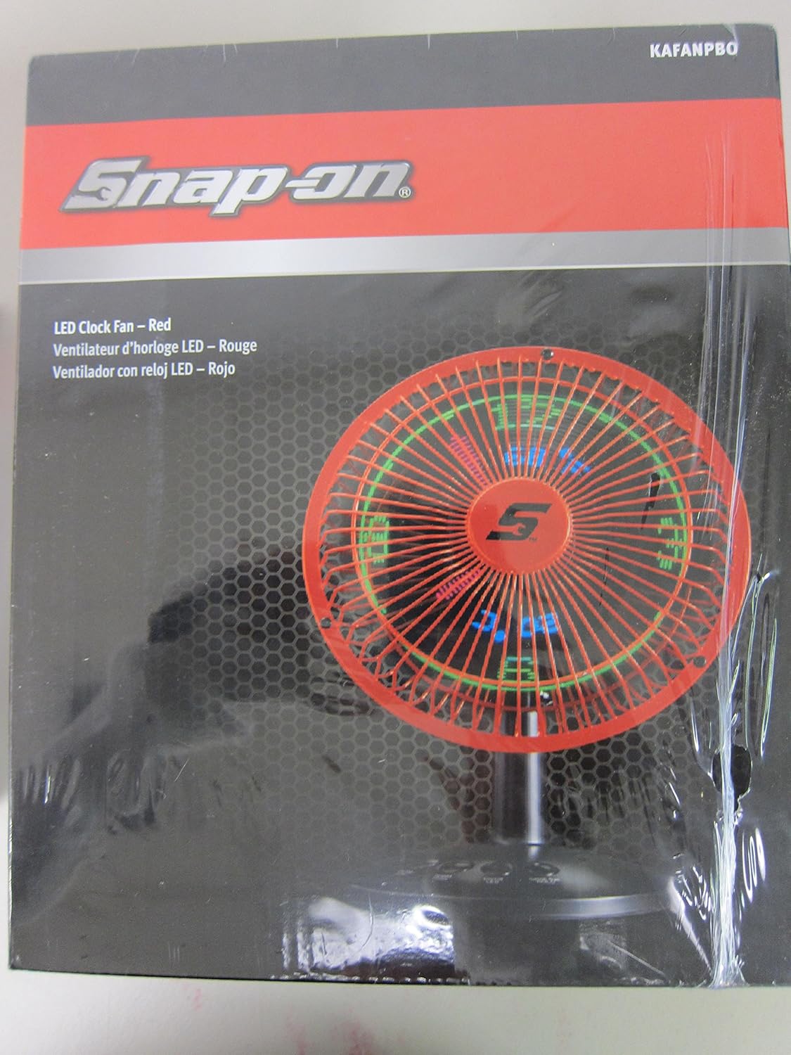 Snap On LED Clock Fan Red Amazon.ca Home & Kitchen