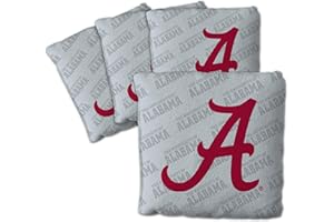 YouTheFan Officially-Licensed NCAA Set of 4 Cornhole Bags - All Weather Regulation 6” x 6” Size - 16oz Weight - Designed in U