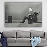 Tableau Toile The Blown Away Guy 1979 - Déco Murale Rétro Années 70