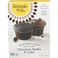 Simple Mills Almond Flour Baking Mix, Gluten Free Chocolate Cake Mix, Muffin pan ready, Made with whole foods…