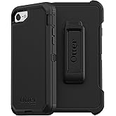 OtterBox iPhone SE 3rd & 2nd Gen, iPhone 8 & iPhone 7 (not Compatible with Plus Sized Models) Defender Series Case - Black, R