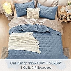 Litanika California King Quilt Bedding Set, Grayish