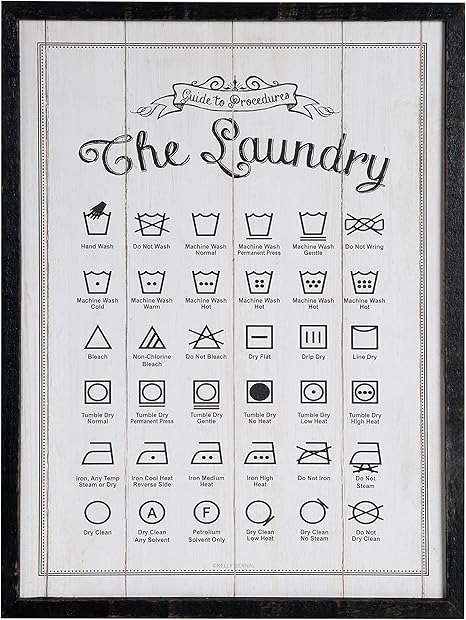 NIKKY HOME Wäscheführer Wandbehang Holzrahmen Dekorationstafel/Zeichen