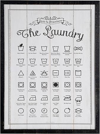 NIKKY HOME Wäscheführer Wandbehang Holzrahmen Dekorationstafel/Zeichen