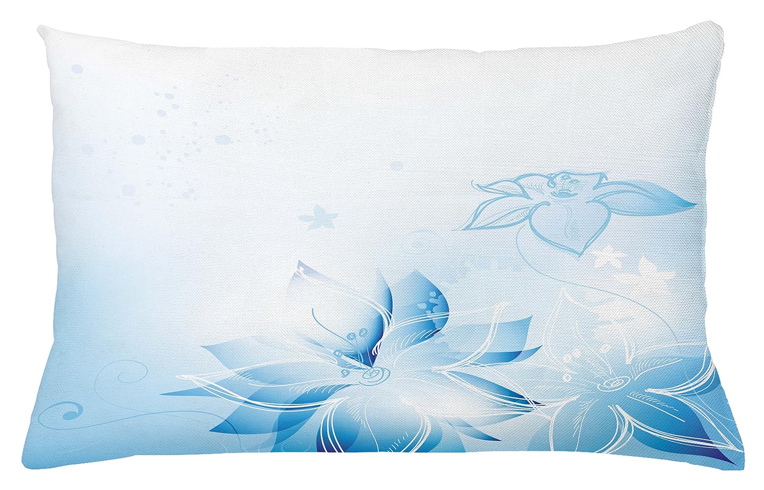 Amazon Com Lunarable Pale Blue Throw Pillow Cushion Cover