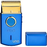 StyleCraft Uno Cordless Single Foil Shaver, Mini Travel Size, Portable | Gold Titanium Premium Head, Turbocharged Motor, Echo Cutter, Forged Cutter
