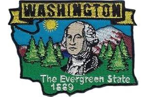 FINDINGKING State of Washington The Evergreen State 1889 Map Patch 3"