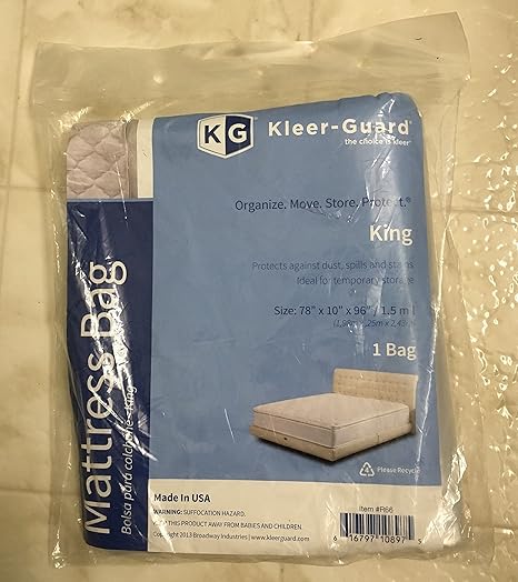 Amazon.com: Kleer-Guard King Mattress Bag 78x10x92 inches ...