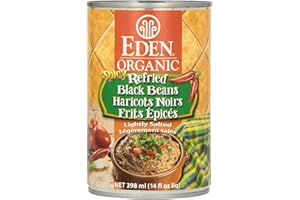 Eden Foods Organic Spicy Refried Black Beans, 398 ml