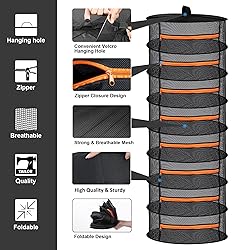 Desy & Feeci Herb Drying Rack-2ft Diameter 8 Layer