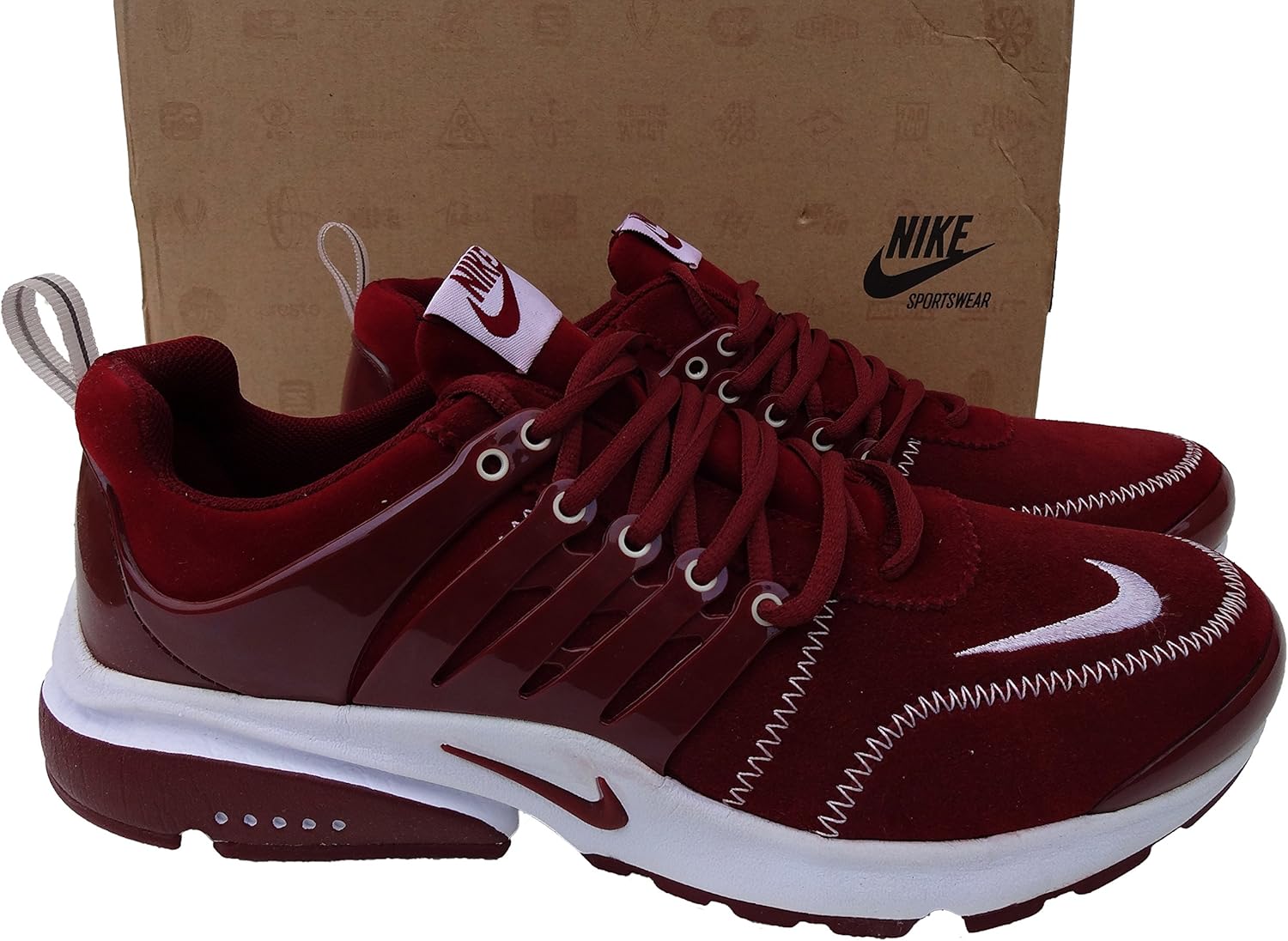 nike air presto burgundy
