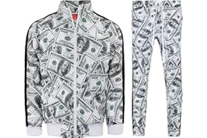 G-Style USA Men's Tiger Pattern Tracksuit Sets