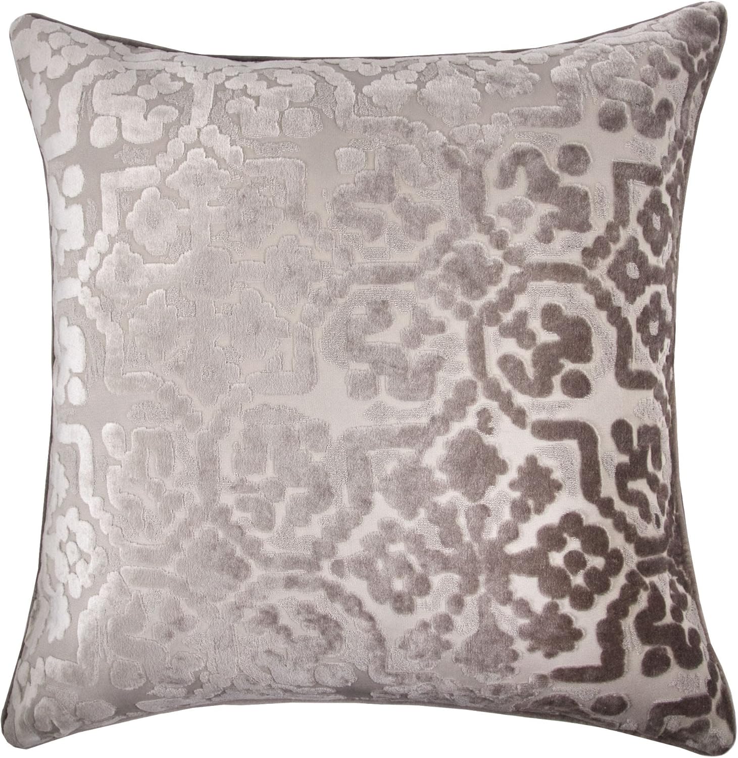 Homey Cozy Modern Velvet Throw Pillow Cover,Gray Luxury
