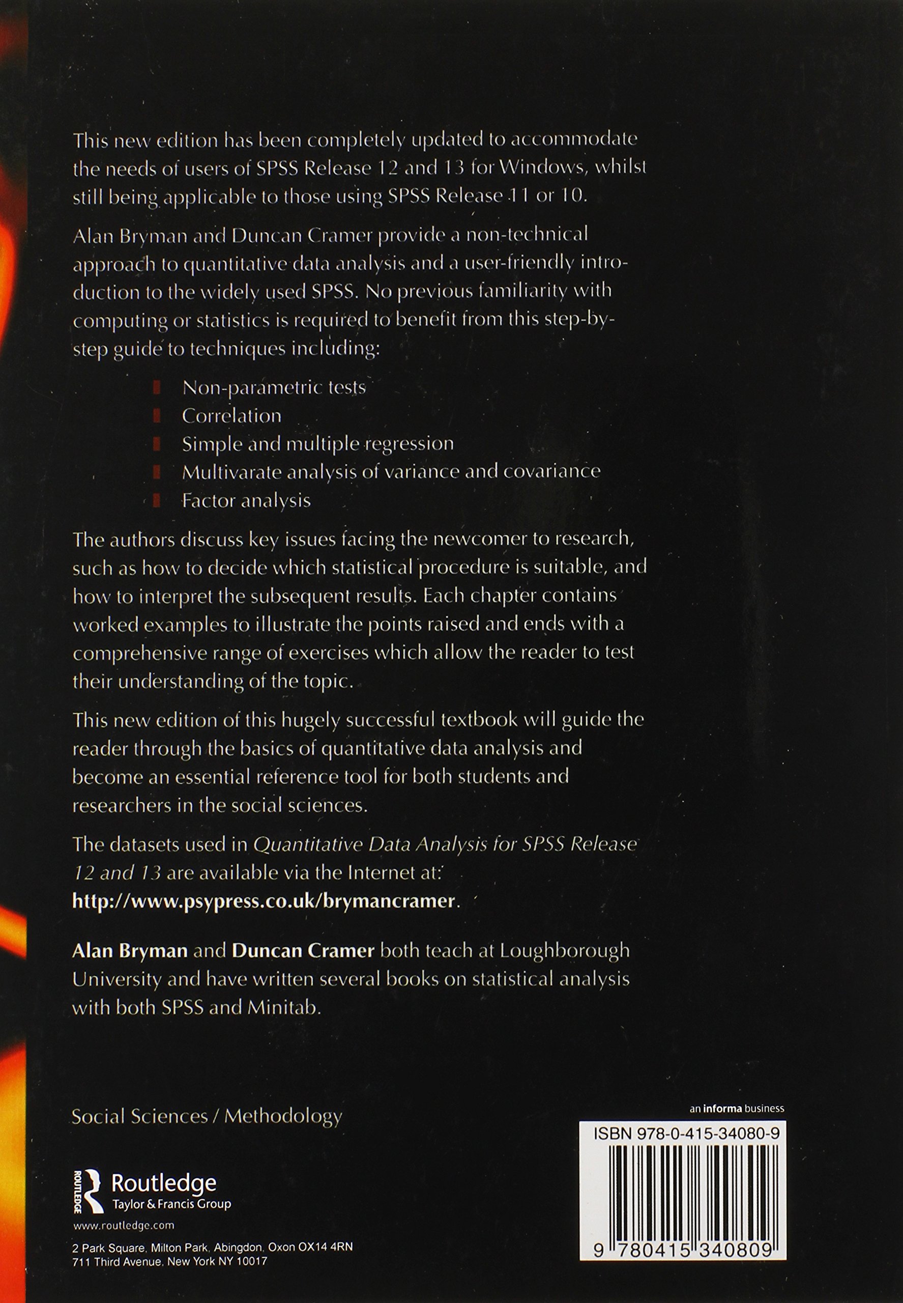 Guide 13: SPSS and Quantitative A 12 for Data Analysis ... with