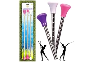 MATTY'S TOY STOP Mɑtty's Toy Stop Deluxe Twirling Baton Pink, White & Purple Team Gift Set Bundle - 3 Pack