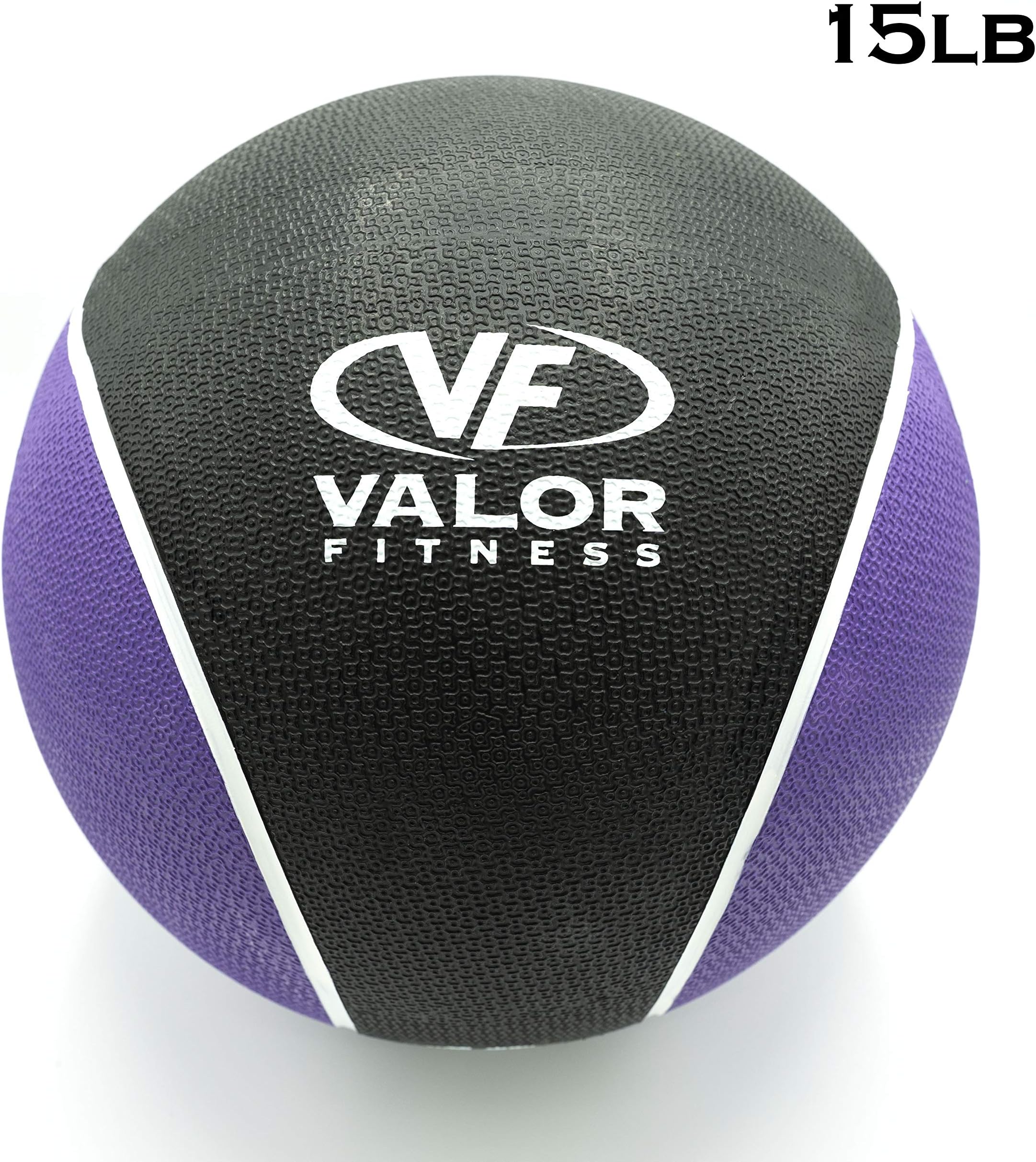 Valor Fitness Weighted Medicine Balls Handheld Rubber Med Ball Weights for Core Balance Ab Workout Equipment Home Gym Exercise