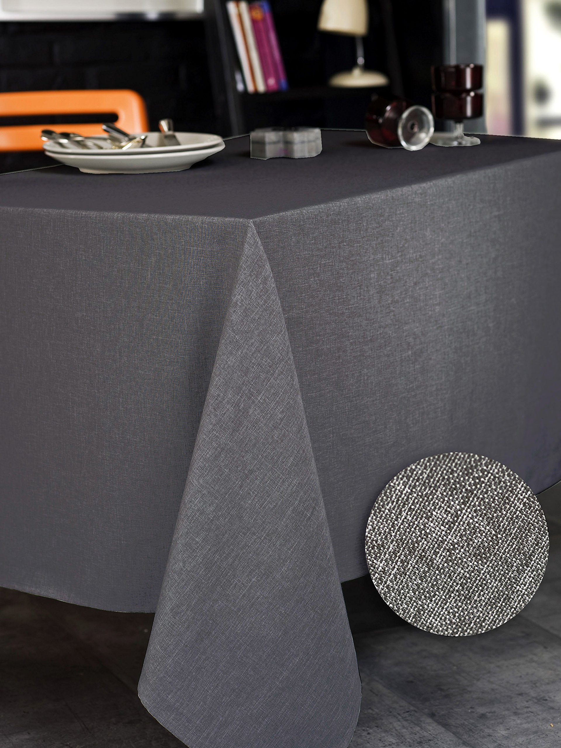 CALITEX Brome Rectangular Tablecloth Polyester Zinc 150 x 250