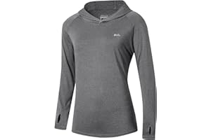 Willit Women's UPF 50+ Sun Protection Hoodie SPF Shirt Long Sleeve Hiking Fishing Outdoor Shirt Lightweight Hoodie