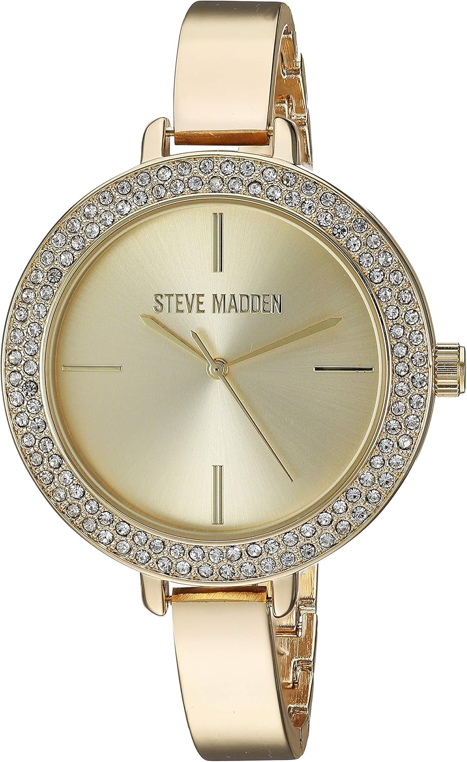 Steve Madden Women's Rhinestone Slim Link Band Watch SMW238