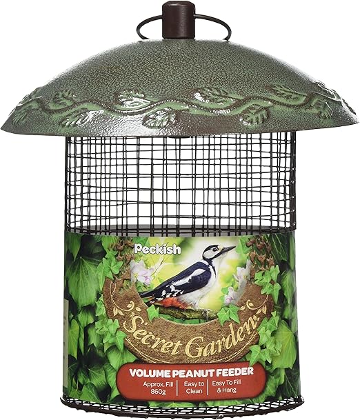 Peckish Secret Garden Volume Peanut Bird Feeder Amazon Co Uk