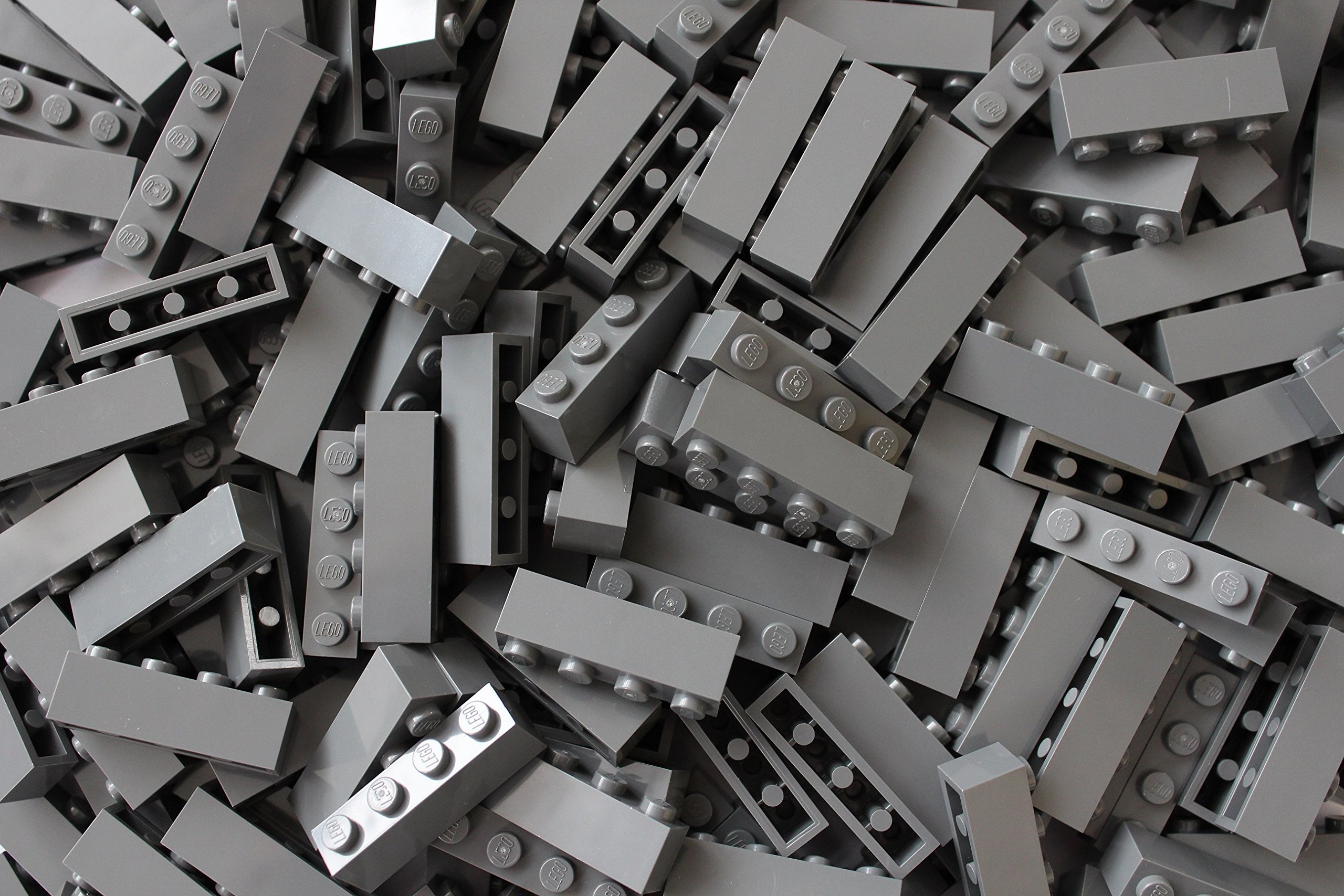 LEGO Bricks: Dark Grey 1x4. Part 3010 (X 50)