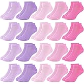 SPTRAMLE 20 Pairs Toddler Socks for Kids Boys Ankle Low Cut Sock 1-14 Years Old