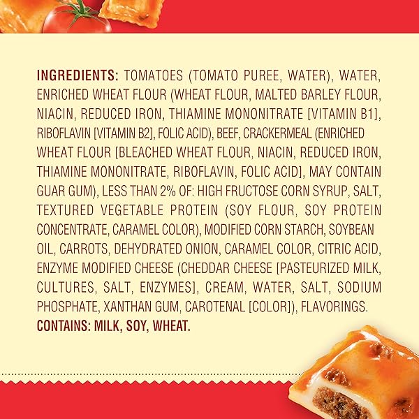 CHEF BOYARDEE BEEF RAVIOLI, 15 OZ, 4 PACK
