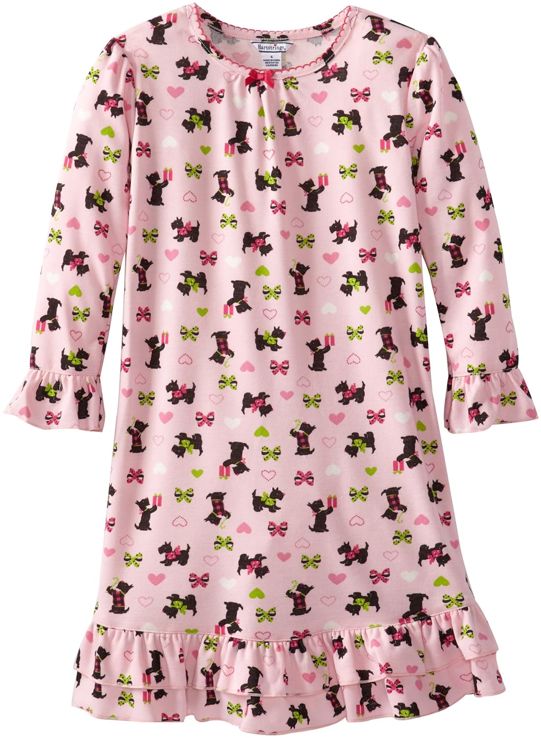 Buy Hartstrings Little Girls' Little Interlock Scottie Dog Print Long