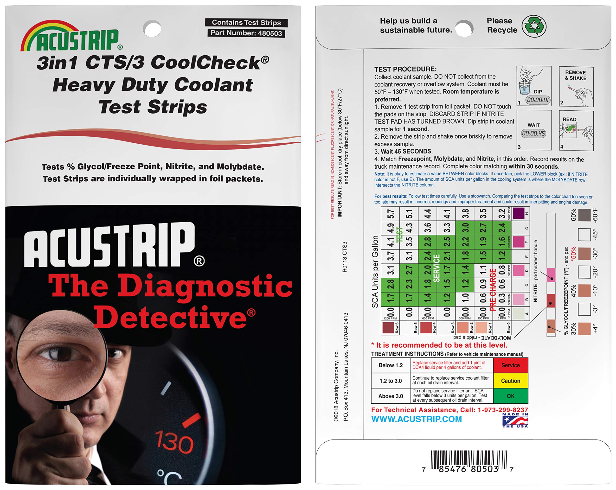 Buy 1 Package(4 Test Strips) of the 20503 (CTS3) series of test