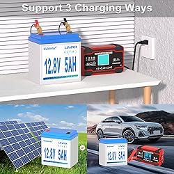 12V 5Ah LiFePO4 Battery, Lithium Battery with