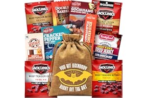 Halloween Beef Jerky Gift Basket - Healthy Halloween Treats For Kids, Women, Men - Trick Or Treat Bucket With Spooky Basket Stuffers & Boo Basket For Him By CraveKraft