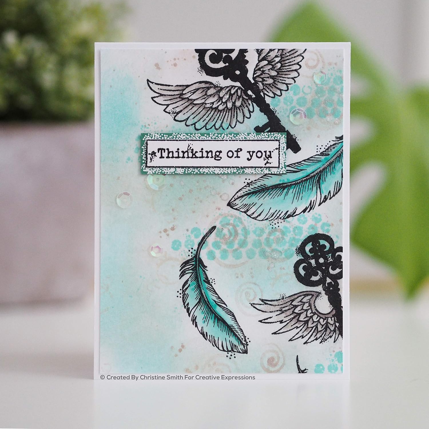 Francoise Collection - Clear Magic Stamp Set - Two Feathers, Transparent, 9.6 x 6.7 cm - Image 4