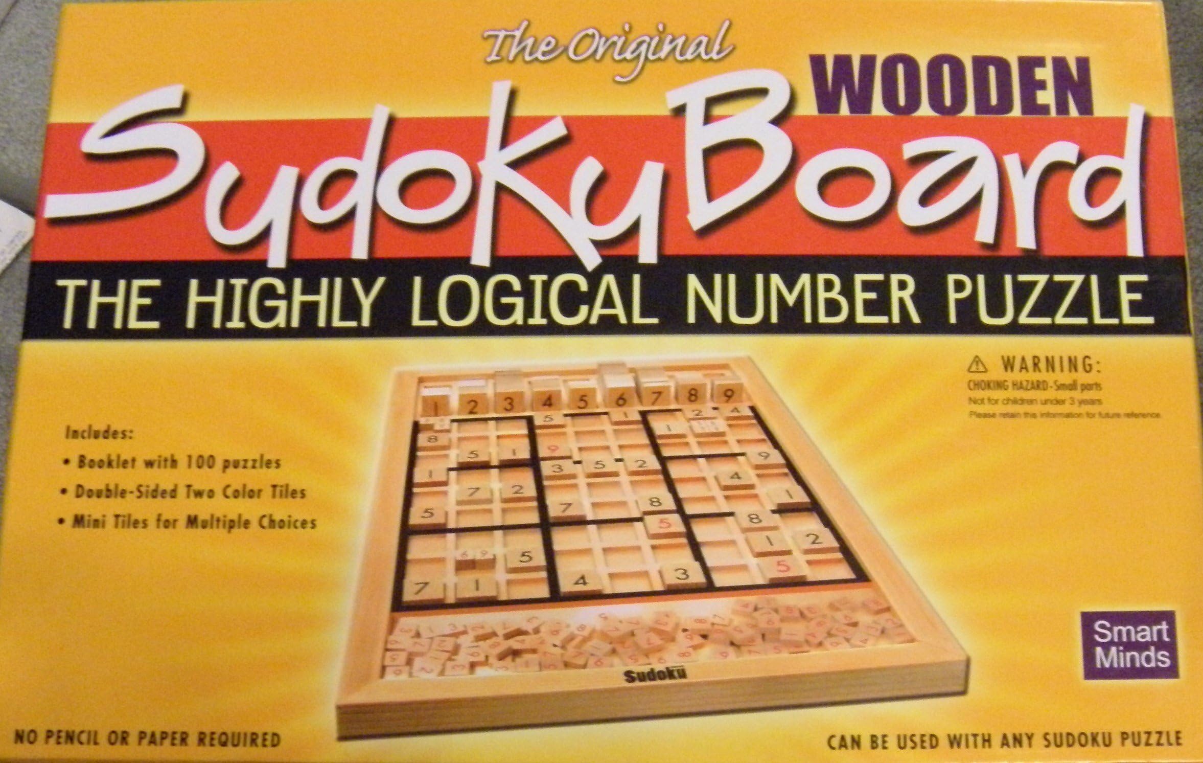Smart Minds The Original Wooden Sudoku Board