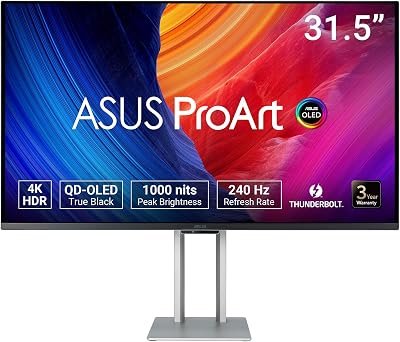 ASUS ProArt OLED PA32UCDM 32 inch 4K QD-OLED 240 Hz HDR10 Dolby Vision