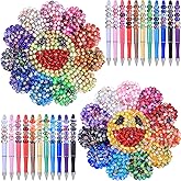 AIPRIDY 260 Piece Large Hole European Craft Beads, Mixed Color Lampwork Spacer Beads for DIY Jewelry Making Supplies (Multicolor 11 Color)