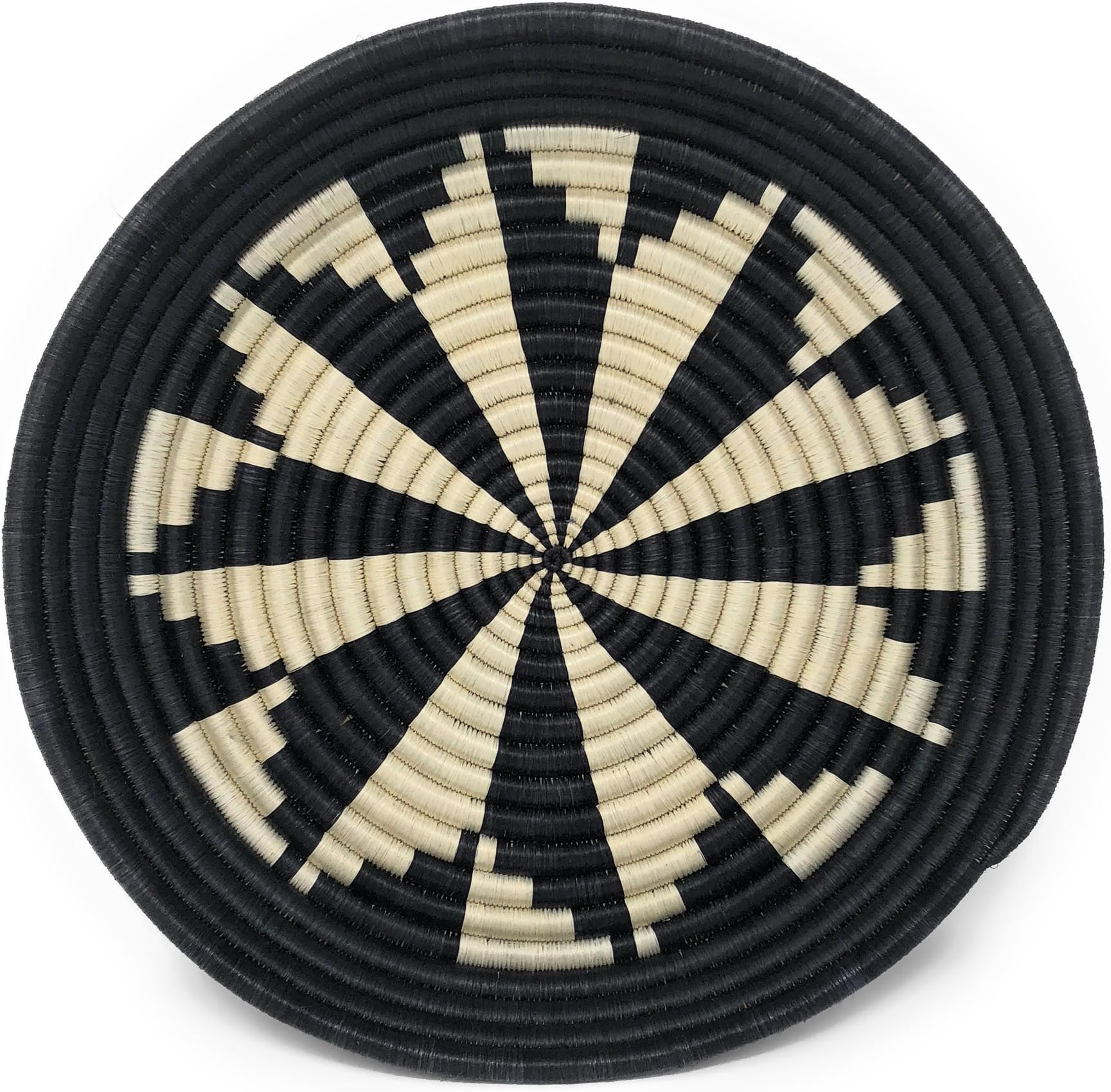 All Across Africa Handwoven 12-inch Gorilla Tray, Black