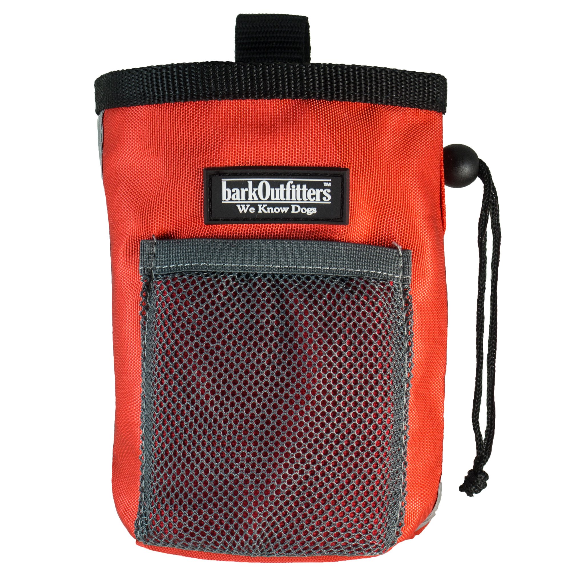 barkOutfitters Dog Treat Pouch - Bag Can Carry Snacks and Toys - Professional Quality Pouch Ava (Red)